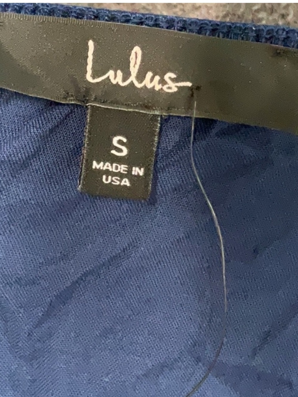 Lulus Learning To Fly Navy Halter Jumpsuit S Surplice Wrap Jogger Lightweight - Picture 4 of 5